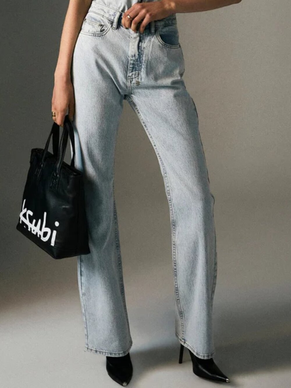 NEW NWOT! KSUBI SOHO MUSE BOOTCUT JEANS HIGH RISE STRETCH DENIM STONEWASH sz 26